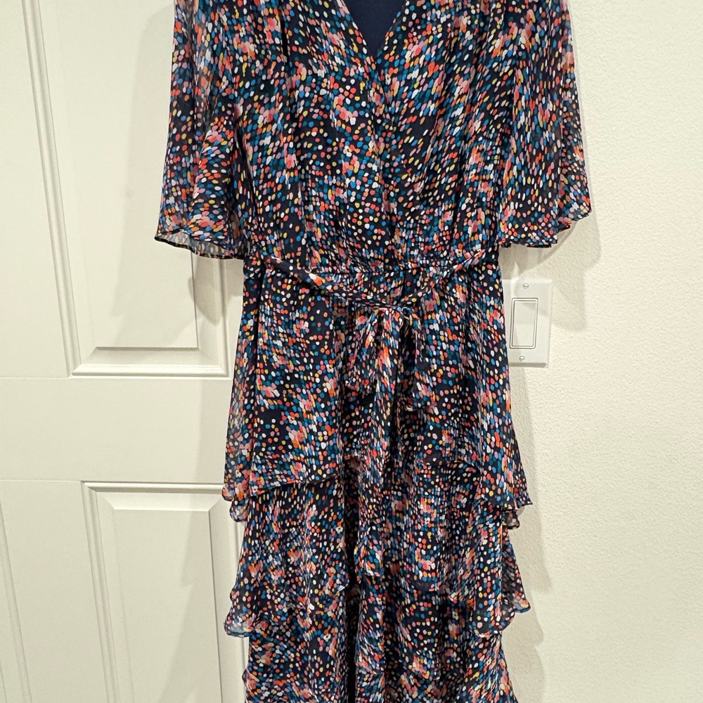 Sandra Darren confetti Midi Dress Size M - Picture 3 of 12